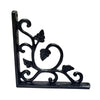 Cast Iron Self Bracket - Black Powder Coated Finish