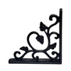 Cast Iron Self Bracket - Black Powder Coated Finish