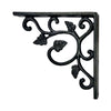 Cast Iron Self Bracket - Black Powder Coated Finish