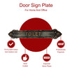 "Toilet" Brass Sign Plaque for Front Door Toilet Or Restaurant - Antique Copper Finish