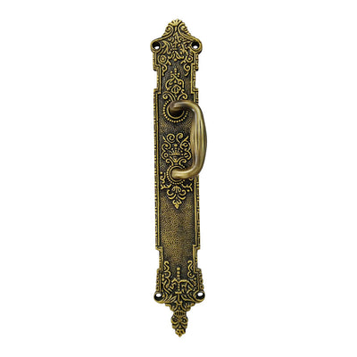 10.1" "Loire" Brass Door and Caninet Pull - Antique Brass