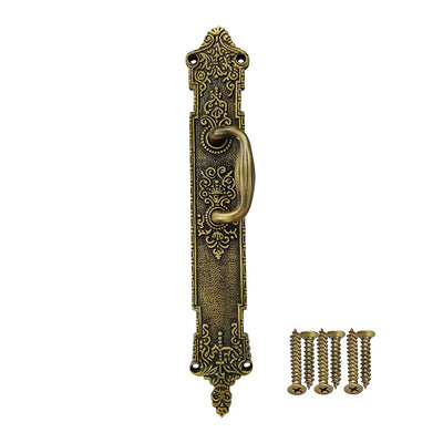 10.1" "Loire" Brass Door and Caninet Pull - Antique Brass