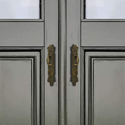 10.1" "Loire" Brass Door and Caninet Pull - Antique Brass