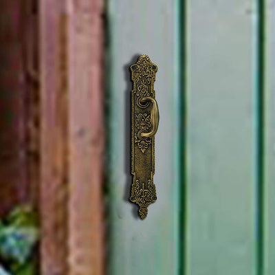 10.1" "Loire" Brass Door and Caninet Pull - Antique Brass