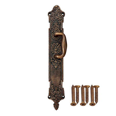 10.1" "Loire" Brass Door and Caninet Pull - Antique Copper